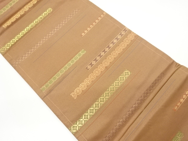 JAPANESE KIMONO / FUKURO OBI / WOVEN SHIPPO & KIKKO 